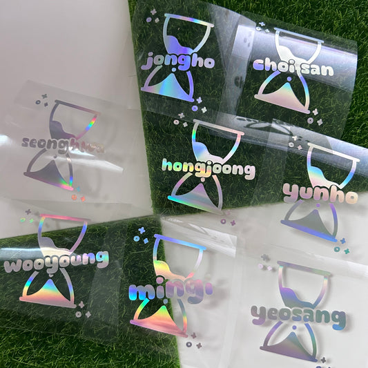 Holographic Ateez Hourglass Decal