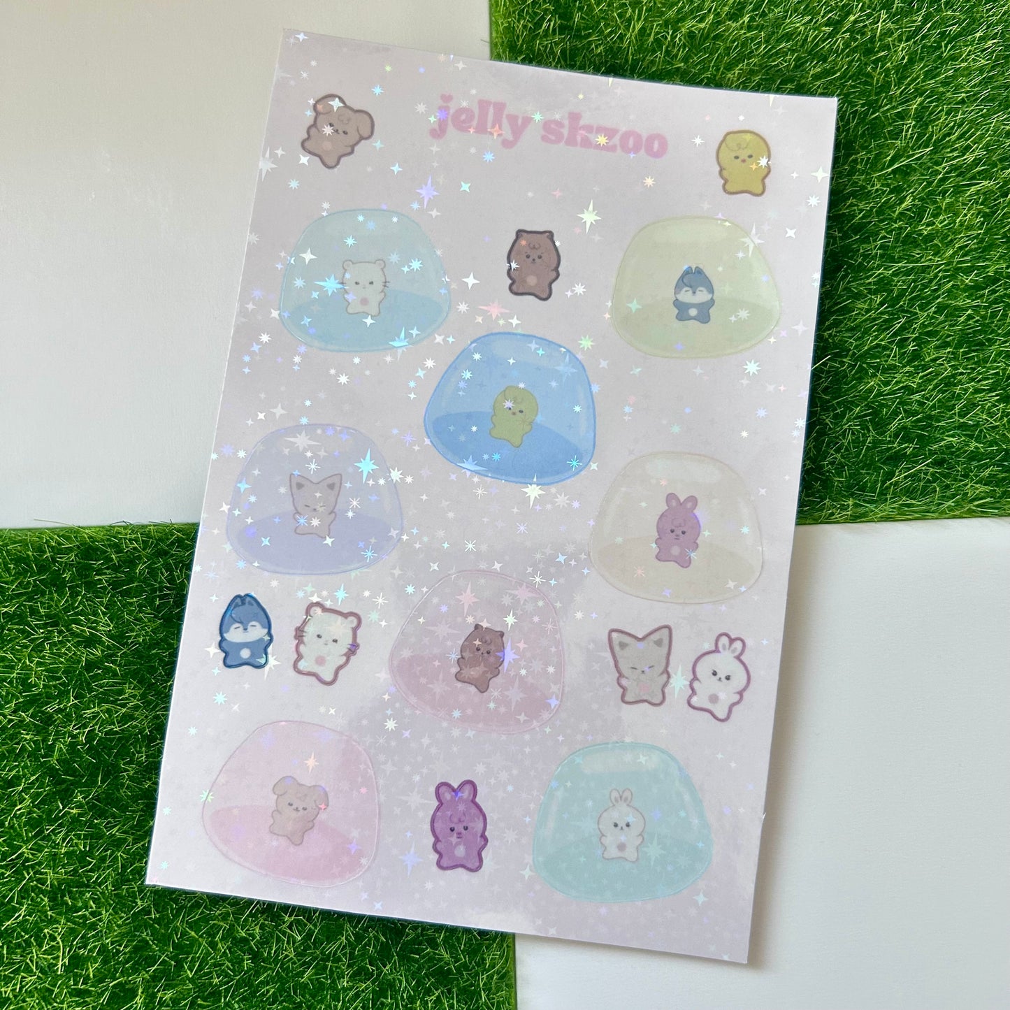 Jelly Squish Skzoo Sticker Sheet