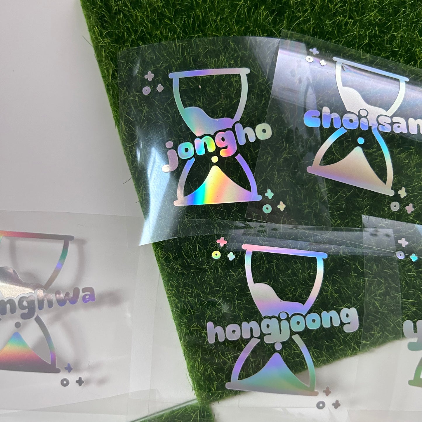 Holographic Ateez Hourglass Decal