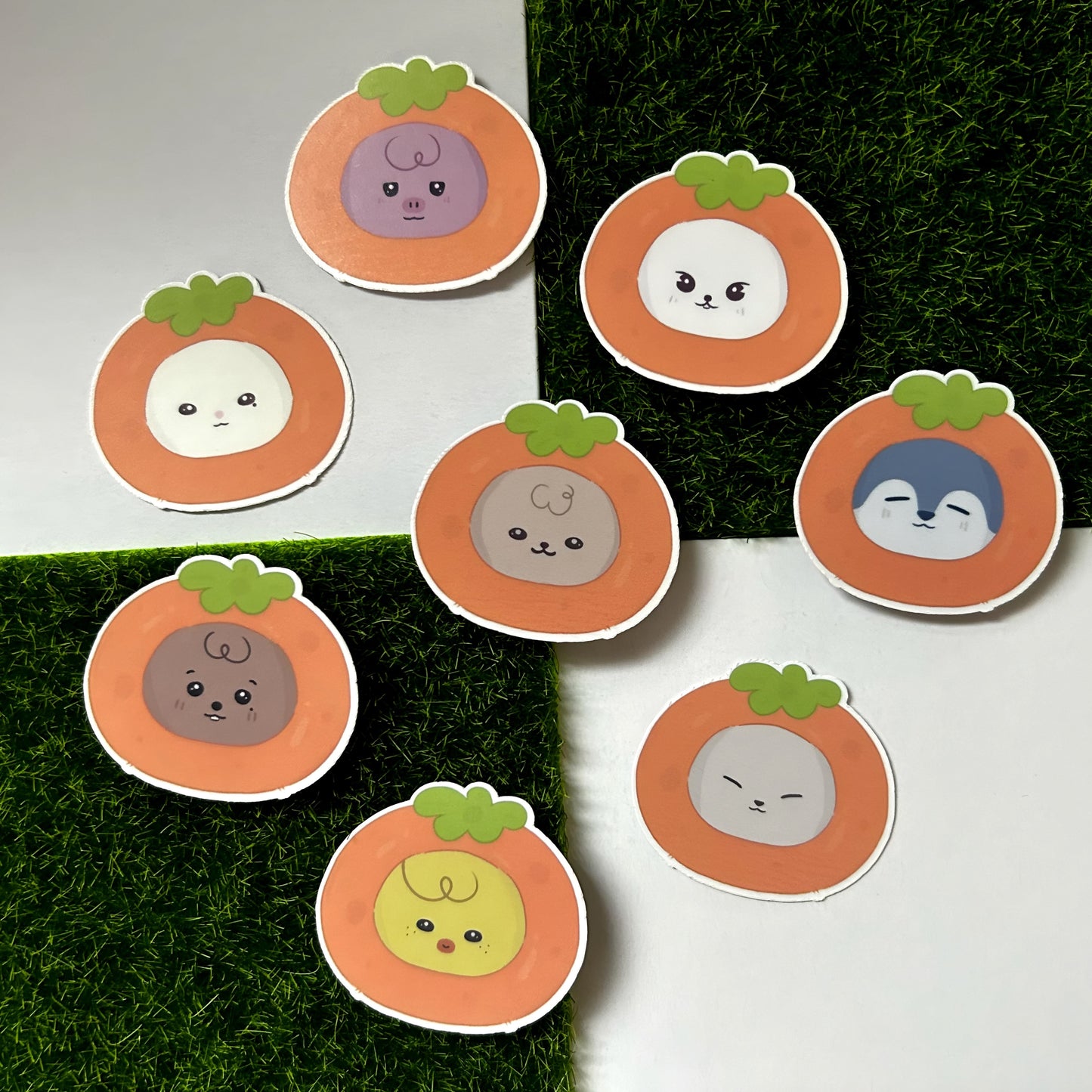 Squish Skzoo Orange Fruit Sticker Pack