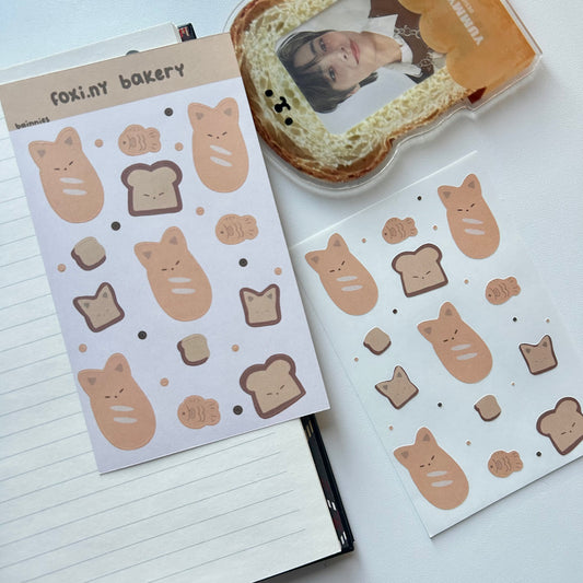 Foxi.ny Bakery Sticker Sheet