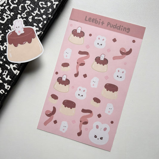 Leebit Pudding Sticker Sheet